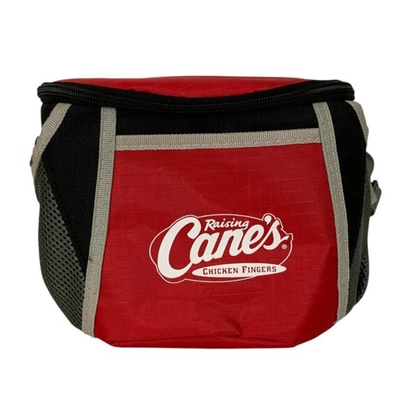 Raising Canes Branded Insulated Lunch Drink Cooler Bag Red Black Lightweight - Picture 1 of 7